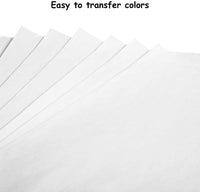 Papel de transferencia de carbono blanco de 11.7 x 8.3 pulgadas, papel de calco, grafito de carbono, papel de copia con lápiz de relieve, lápiz capacitivo de punteado, herramientas para tela, papel de madera (210 piezas) - Arteztik
