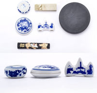 Teagas - Juego Sumi de pinceles para caligrafía china de pintura/escritura al agua (12 unidades). - Arteztik
