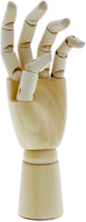 US Art Supply artista maniquí de madera articulado Manikin (7" Izquierda Mano de dibujo) - Arteztik
