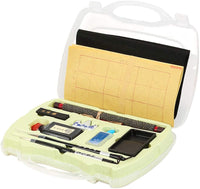 Juego de caligrafía china para caligrafía cepillo Sumi tinta regrabable agua paño de escritura inkstone set de fieltro con caja de almacenamiento - Arteztik
