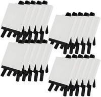 Creative Mark - Mini lienzo estirado blanco y caballete de madera natural para pinturas pequeñas, 3.0 x 3.0 in, 20 unidades, perfecto para pintar o exhibir manualidades de pequeña escala - Arteztik

