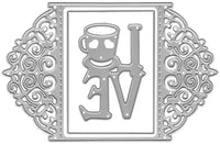 Moldes de metal con forma de marco de amor, herramienta para grabar en relieve para álbumes, tarjetas de papel, álbumes de recortes, manualidades (marco de amor) - Arteztik
