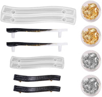 Juanya Molde de bandeja de resina de silicona, bandeja ovalada de ágata de geodo, moldes de fundición epoxi para hacer bandeja, tabla de servir y soporte de accesorios, decoración del hogar (molde de bandeja) - Arteztik
