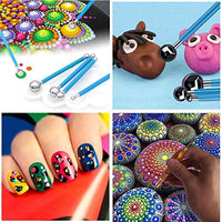 Juego de 32 herramientas de punteado de mandala, kit de plantillas de punteado de pintura de mandala de Ofilon, bolígrafo y lápiz capacitivo, herramientas de arte para pintar rocas, arcilla de cerámica, manualidades, colorear, dibujo, pintura de uñas. - Arteztik
