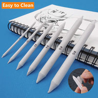 Juego de 22 piezas de mezcla de tachuelas y tortillas, mezcladores de papel artístico con 2 piezas de papel de lija para dibujar y dibujar - Arteztik
