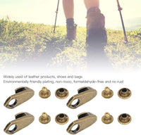 Ganchos de aleación para botas de zapatos, ganchos de encaje para botas de encaje, hebillas de seguridad para campamento, senderismo, escalada, reparación de botas de cuero, hebilla de reparación - Arteztik

