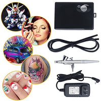 Kit de maquillaje de aerógrafo de luz fijo para cosméticos y sistema compresor para cara, uñas, tatuajes temporales, decoración de pasteles - Arteztik
