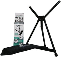Mont Marte Caballete de mesa para pintar, bonito caballete de pintura para niños, artistas y adultos. Altura ajustable hasta 21 pulgadas., Metal, Negro, Paquete de 1 - Arteztik
