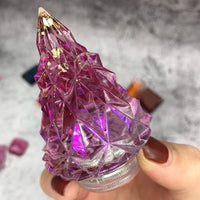 2 unids árbol de Navidad resina de silicona molde 3D creativo resina epoxi molde de fundición árbol de Navidad noche luz titular DIY arte arte fabricación herramientas hogar fiesta decoración regalo - Arteztik
