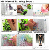 Kit de pintura de diamantes 5D, kit de números, pintura de punto de cruz, perforación completa, diamantes de imitación, bordado, arte para decoración de pared del hogar, regalo (12 x 16 pulgadas) M280 - Arteztik
