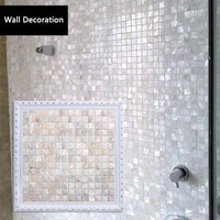 Tueascallk 300 piezas de mosaico natural de madreperla para decoración del hogar y manualidades hechas a mano, 0.8 pulgadas de largo x 0.8 pulgadas de ancho x 0.06 pulgadas de profundidad - Arteztik
