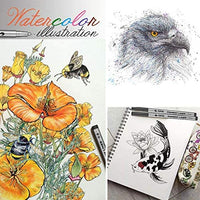 MISULOVE - Bolígrafos de tinta fineliner, bolígrafos multiliner de precisión para ilustración de artista, bocetos, dibujo técnico, manga, scrapbooking (9 tamaños/negro) - Arteztik
