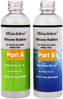 Miraclekoo Kit de silicona para hacer moldes de silicona líquida, goma transparente, silicona para moldes de resina, moldes de silicona para hacer manualmente (28 oz) - Arteztik
