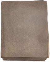 Piel de vacuno marrón envejecida: piezas precortadas de 8.5 x 11.0 in. - Arteztik
