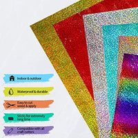 Paquete de hojas de vinilo adhesivas, 12.0 x 12.0 in, ultra mate, paquete de vinilo autoadhesivo permanente en 6 colores para Cricut y Cameo (con 1 papel de transferencia) - Arteztik
