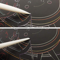 Pobec Scratch Art Tools, 8 piezas de pintura Dibujo Artes Conjunto de herramientas, lápiz capacitivo, bolsa de herramientas, raspador pequeño, cepillo limpio, pluma de reparación - Arteztik
