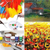 Bestgle - Juego de cuchillos de paleta de acero inoxidable flexible con espátulas para pintura artística y aceites, acrílicos, manualidades, madera y acero inoxidable, M - Arteztik
