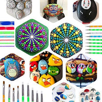 Mandala Dotting Tools para pintar raquetas mandala pintura Dotting Stencil Dot Mandala Kit 34 piezas - Arteztik
