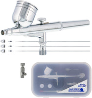 Master Airbrush G222 juego de aerógrafo de precisión multiusos, acción dual, impulsado por gravedad - Arteztik
