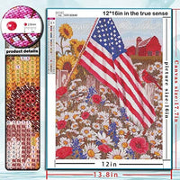 Kit completo de pintura de diamante para adultos y niños, con diamantes redondos para decoración de pared del hogar (13.8 x 17.7 in) - Arteztik
