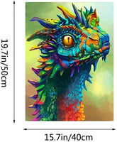 Kimily DIY pintura por números para adultos niños Dragón pintura por números DIY pintura acrílica pintura por números pintura Kit hogar pared sala dormitorio decoración dragón - Arteztik
