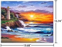 VIGEIYA Pintura por números para adultos incluye lienzo enmarcado y caballete de madera con cepillos y pigmento acrílico 16 x 20 pulgadas (unset) - Arteztik
