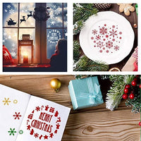 Koogel 7 plantillas de Navidad, incluye 3 plantillas de invierno y 4 plantillas de vacaciones, plantilla de plástico para planificador, diario, tarjeta, bricolaje, dibujo, pintura, proyectos de manualidades - Arteztik

