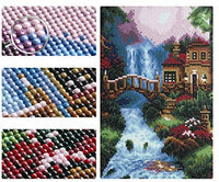 Kit de pintura de diamante 5D con perforación completa, paisaje campestre, pintura de bordado con diamantes de imitación, arte para decoración de pared del hogar, 12 x 16 pulgadas - Arteztik
