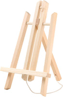 Caballete de madera plegable con marco de madera ajustable con exquisito embalaje para dibujo, pintura al óleo al agua, arte de mesa y manualidades (8 unidades) - Arteztik
