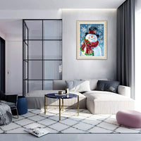 Blovec DIY pintura por números para adultos acrílico pintura al óleo por números kits de arte manualidades para la decoración de la pared del hogar 16 x 20 pulgadas (muñeco de nieve con sombrero) - Arteztik
