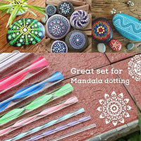Plantillas de mandala con lunares, plantillas de mandala, plantilla de puntos, plantillas de dibujo para mandala, rocas de pared, madera, piedra, pintura, por BAISDY - Arteztik
