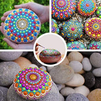 PASISIBICK 10 piezas de cartón redondo negro mandala papel kraft DIY cartones para artista pintor - Arteztik
