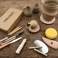 Juego de herramientas Meuxan para escultura y alfarería, Madera, 30 PCS - Arteztik
