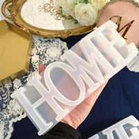 Molde de resina de silicona epoxi, diseño de letra de casa, ideal para manualidades, bodas, decoración de mesa, Navidad - Arteztik
