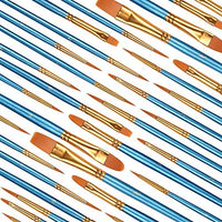 Atool 50 - Pinceles de pintura, Negro Galaxy, 50pcs - Arteztik
