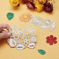 2 juegos de plantillas de corte de metal con diseño de flores y hojas, 14 estilos, plantillas de troquelado 3D para manualidades, álbumes de recortes, tarjetas de papel, 14 unidades en total - Arteztik
