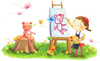 Evenwils - Juego de 3 pinceles de madera con cerdas naturales para pintura acrílica, pintura al óleo, pintura de acuarela, proyectos de plantilla, tarjetas, manualidades - Arteztik
