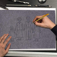 Papel de transferencia de carbono para carpintería, 100 unidades, color negro, para madera, papel, lienzo y otras superficies de arte - Arteztik
