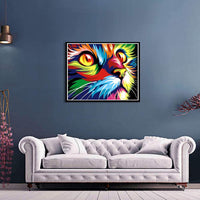 Varios Cat Series Pintura por números para adultos y niños, principiantes, fácil acrílico sobre lienzo 16.0 x 20.0 in, con pinturas y pinceles, gato pintado (sin marco) - Arteztik
