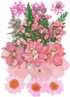 Surtido de flores secas de la naturaleza, flores prensadas, hojas mezcladas, paquete de adornos para álbumes de recortes para bricolaje, adornos de resina, manualidades, velas - Arteztik
