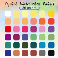 dyvicl profesional pintura de acuarela – Juego de 36 acuarelas, lata de metal, surtidos Kit de Pintura de acuarela para artistas, estudiantes, principiantes - Arteztik
