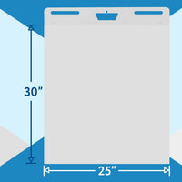 IMPRESA - Paquete de 5 almohadillas de caballete autoadhesivas de 25 x 30 pulgadas, 30 hojas por bloc, papel grueso, grapas fuertes, caballete adhesivo, pósteres para pegar en las paredes - Arteztik
