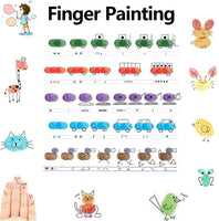 Craft - Juego de 12 almohadillas de tinta para sellos lavables para niños, multicolor - Arteztik
