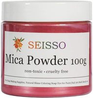 SEISSO Lake Blue Mica Powder, 50g/1.8oz Bottled Powder Pigments Colorful Natural Epoxy Resin Dye for Slime, Candle Soap Making, Bath Bomb Dyes, Cosmetic, DIY Crafts, Nail Arts - Arteztik
