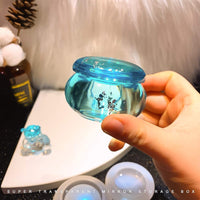 Molde de resina de tarro pequeño con tapa de silicona epoxi molde de fundición para botella pequeña DIY Mini joyería contenedor caja de almacenamiento - Arteztik
