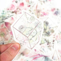 Juego de 120 pegatinas para diario, planificador, manualidades, decoración, 20 diseños (jardín secreto) - Arteztik
