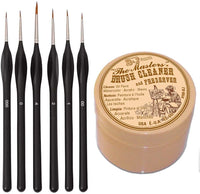 General Pencil Masters - Juego de 6 pinceles de pintura en miniatura para manualidades, diseño de aviones - Arteztik
