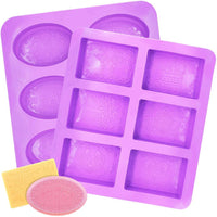 3 moldes de silicona para jabón de flores, 6 cavidades, molde para magdalenas, moldes con forma de flor, para hacer galletas de gelatina, chocolate, bandejas de jabón hechas a mano, color al azar - Arteztik
