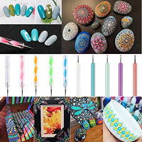Juego de 10 herramientas de punteado para arte de uñas, lápiz para repujado ABenkle para pintar rocas mandalas, herramientas de punto de arte - Arteztik
