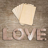 Ruisita - 60 piezas rectangulares de madera sin terminar de 5.9 x 3.9 in, esquinas afiladas en blanco para proyectos hechos a mano y decoración del hogar - Arteztik
